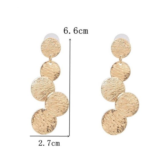 Earrings Women Moda Circle Bohemian Hoop Drop Cute Trendy Jewelry - Picture 4 of 4